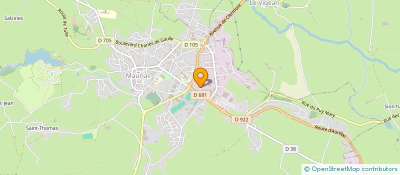 localisation de l'entreprise MONSIEUR MICHEL DI-NOCERA à MAURIAC