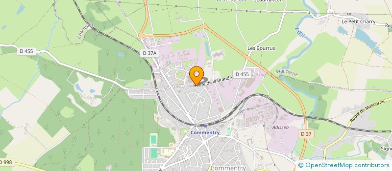 localisation de l'entreprise MONSIEUR MICHEL DIAT  COMMENTRY