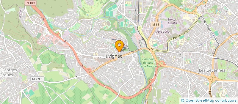 localisation de l'entreprise MONSIEUR MICHEL DIAZ  JUVIGNAC