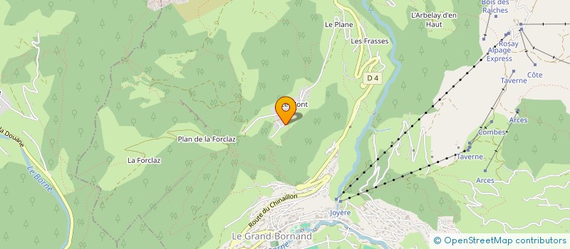 localisation de l'entreprise MONSIEUR MICHEL-DIDIER CALLOT  LE GRAND-BORNAND