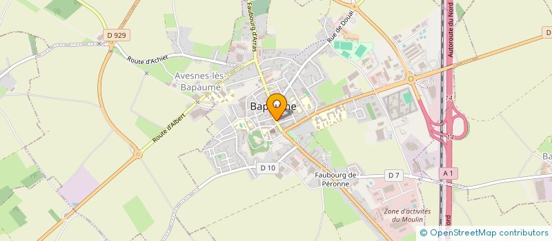 localisation de l'entreprise MONSIEUR MICHEL DIETRE  BAPAUME