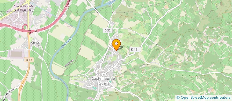 localisation de l'entreprise MONSIEUR MICHEL DIEUDE  CASTELNAU-DE-GUERS