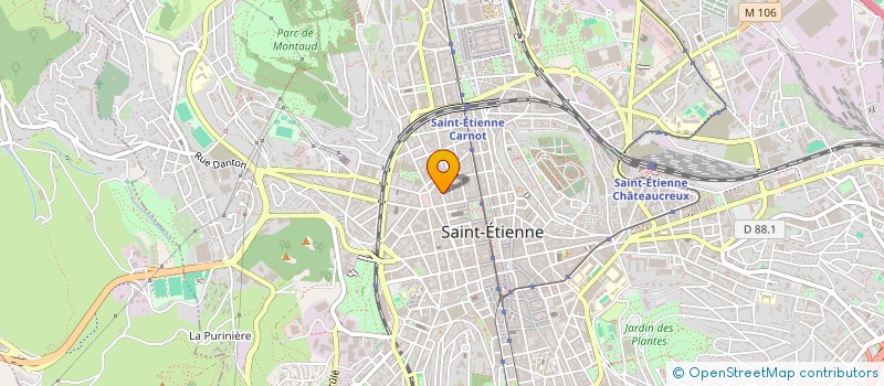 localisation de l'entreprise MONSIEUR MICHEL DIEUDONNE  SAINT-ETIENNE