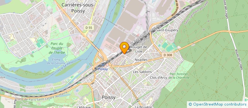 localisation de l'entreprise MONSIEUR MICHEL DIOUF  POISSY