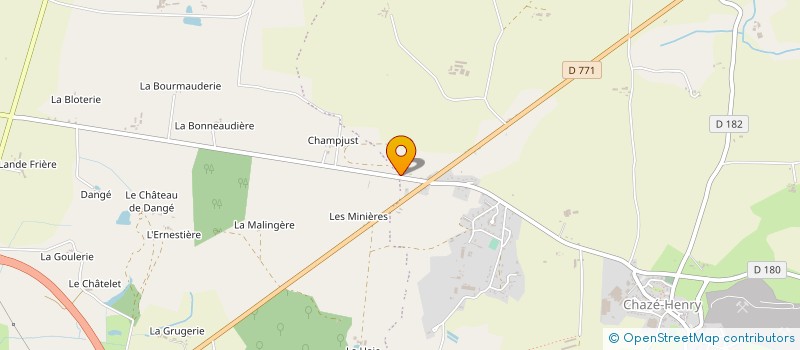 localisation de l'entreprise MONSIEUR MICHEL DIVRY  OMBREE D'ANJOU