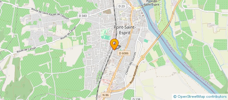localisation de l'entreprise MONSIEUR MICHEL DOMINGUEZ à PONT-SAINT-ESPRIT