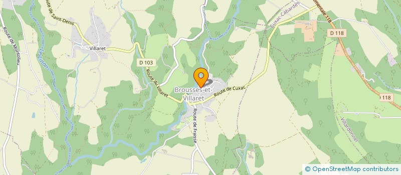 localisation de l'entreprise MONSIEUR MICHEL DOMPS  LES MARTYS