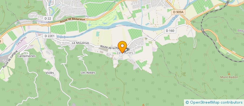 localisation de l'entreprise MONSIEUR MICHEL DOREAU  LES AIRES