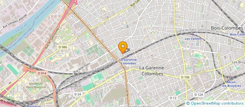 localisation de l'entreprise MONSIEUR MICHEL DORSTER à COLOMBES
