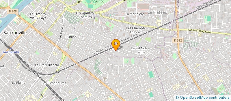 localisation de l'entreprise MONSIEUR MICHEL DOS SANTOS  SARTROUVILLE