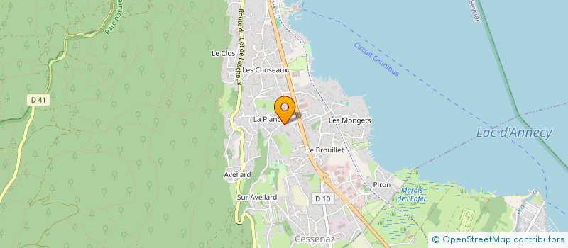 localisation de l'entreprise MONSIEUR MICHEL DOS SANTOS  SEVRIER