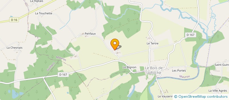 localisation de l'entreprise MONSIEUR MICHEL DOUBLET  MAURON