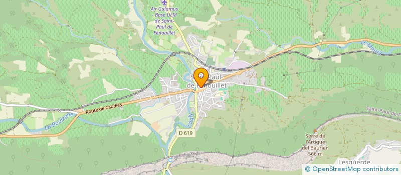 localisation de l'entreprise MONSIEUR MICHEL DOUCERAIN  ST PAUL DE FENOUILLET