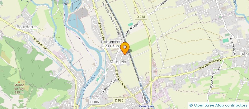 localisation de l'entreprise MONSIEUR MICHEL DOUGUET  MIREPEIX