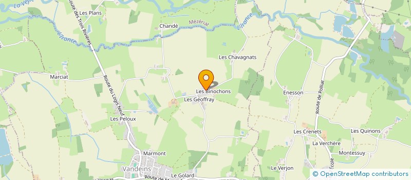 localisation de l'entreprise MONSIEUR MICHEL DOUILLON  VANDEINS