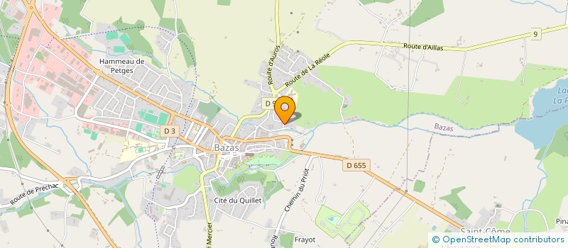 localisation de l'entreprise MONSIEUR MICHEL DOUSSELIN  BAZAS