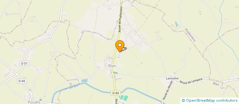 localisation de l'entreprise MONSIEUR MICHEL DRAN  BLAN