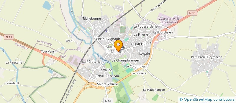 localisation de l'entreprise MONSIEUR MICHEL DRAPRON à MAUZE-SUR-LE-MIGNON