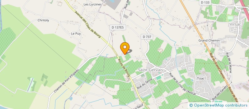 localisation de l'entreprise MONSIEUR MICHEL DRONNEAU  SAINT-GERVAIS