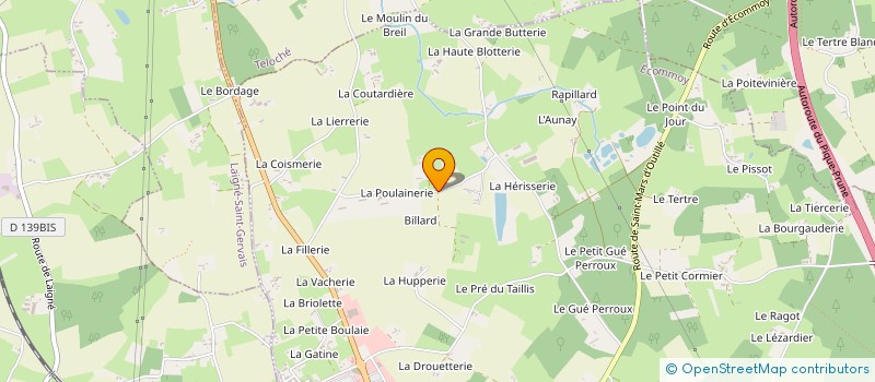 localisation de l'entreprise MONSIEUR MICHEL DROUET  ECOMMOY