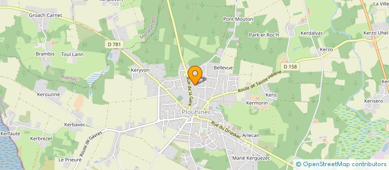 localisation de l'entreprise MONSIEUR MICHEL DRUAIS  PLOUHINEC