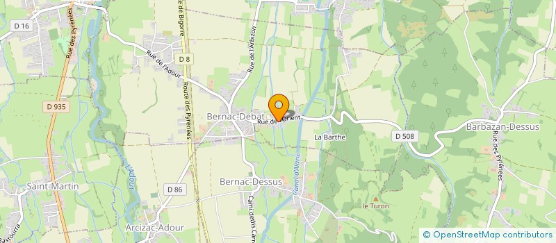 localisation de l'entreprise MONSIEUR MICHEL DUBARRY  BERNAC-DEBAT