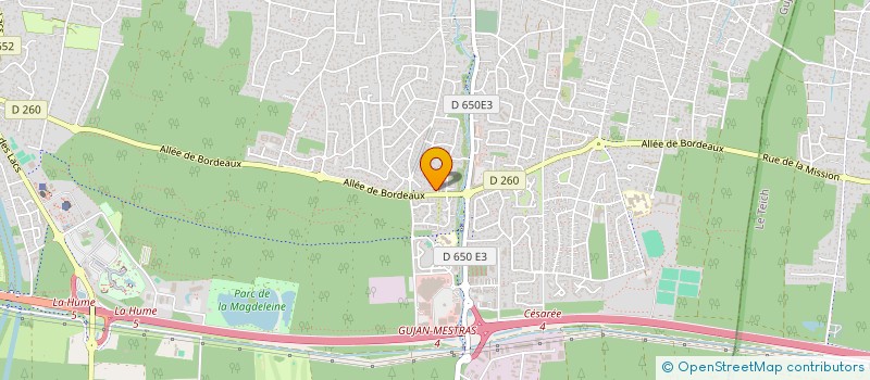 localisation de l'entreprise MONSIEUR MICHEL DUBES  GUJAN-MESTRAS