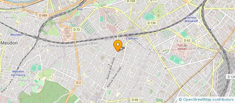 localisation de l'entreprise MONSIEUR MICHEL DUBOIS à CLAMART