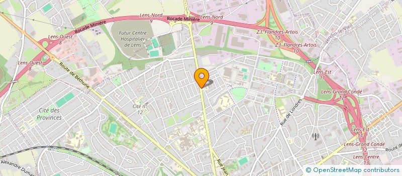 localisation de l'entreprise MONSIEUR MICHEL DUBOIS  LENS