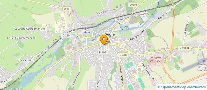 localisation de l'entreprise MONSIEUR MICHEL DUBOIS à L'AIGLE