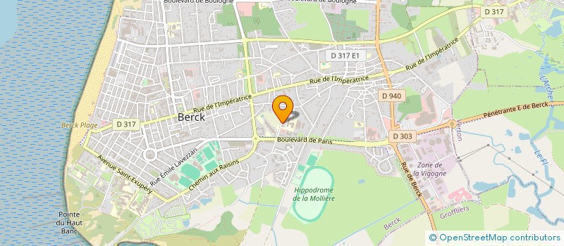 localisation de l'entreprise MONSIEUR MICHEL DUBOIS  BERCK