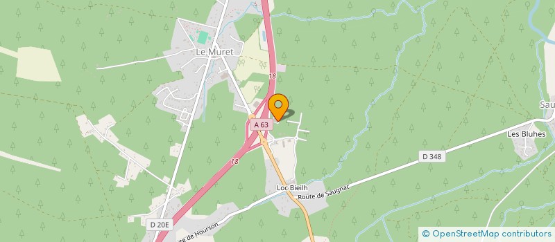 localisation de l'entreprise MONSIEUR MICHEL DUBOS  SAUGNAC-ET-MURET