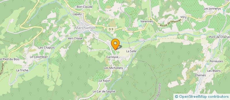 localisation de l'entreprise MONSIEUR MICHEL DUBOST  MARCHAMPT