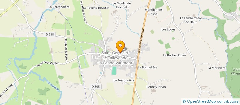 localisation de l'entreprise MONSIEUR MICHEL DUBOURG  VIRE NORMANDIE