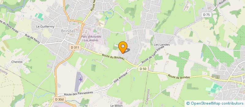 localisation de l'entreprise MONSIEUR MICHEL DUBREUIL  BRINDAS