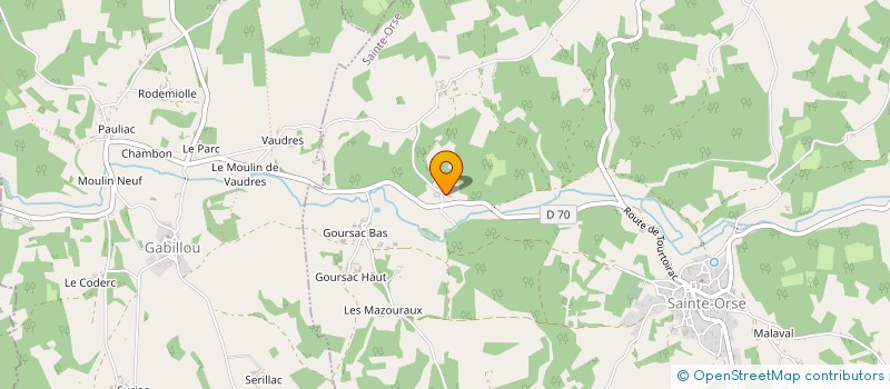 localisation de l'entreprise MONSIEUR MICHEL DUBREUIL-LACHAUD à SAINTE-ORSE