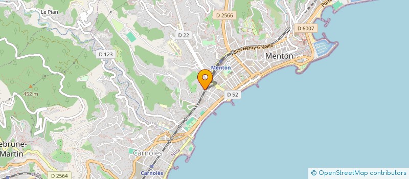 localisation de l'entreprise MONSIEUR MICHEL DUBUISSON à MENTON