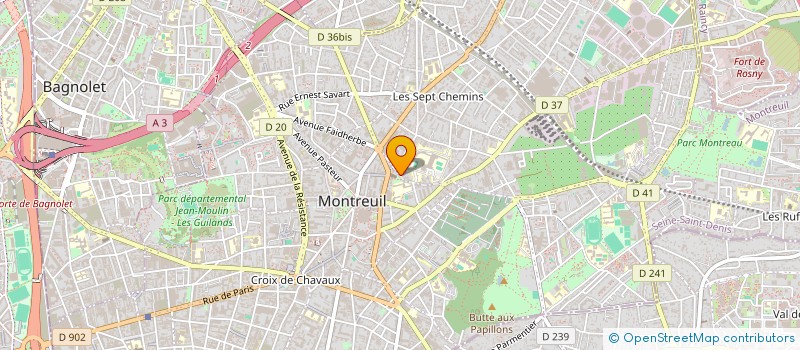 localisation de l'entreprise MONSIEUR MICHEL DUCASSE à MONTREUIL