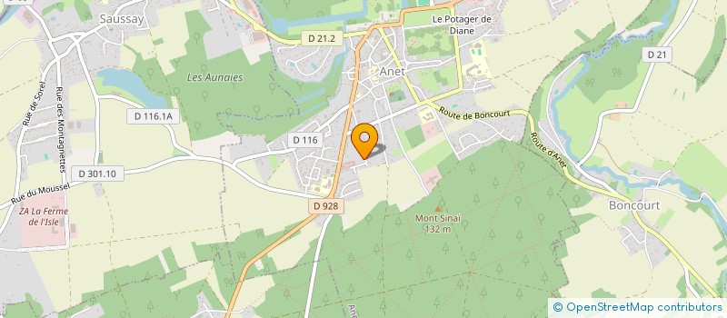 localisation de l'entreprise MONSIEUR MICHEL DUCELLIER à ANET
