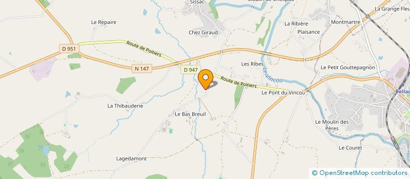 localisation de l'entreprise MONSIEUR MICHEL DUCHIRON à PEYRAT-DE-BELLAC