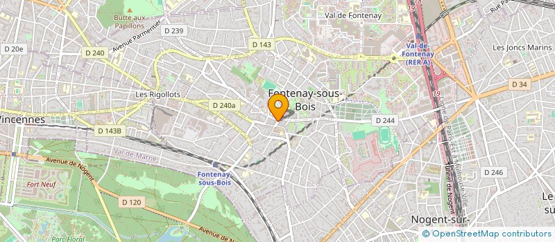 localisation de l'entreprise MONSIEUR MICHEL DUCROS  FONTENAY-SOUS-BOIS