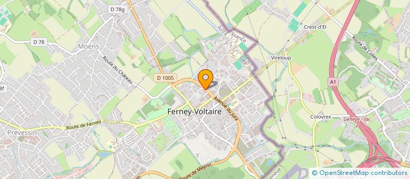 localisation de l'entreprise MONSIEUR MICHEL DUFEAL à FERNEY-VOLTAIRE