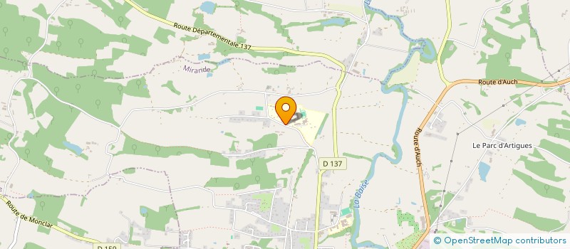 localisation de l'entreprise MONSIEUR MICHEL DUFFOUR  MIRANDE