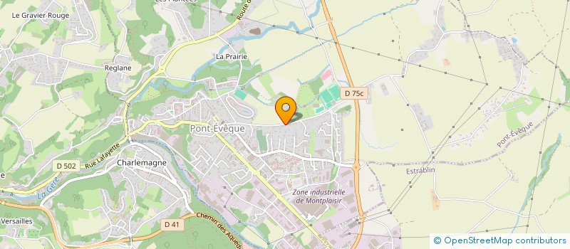 localisation de l'entreprise MONSIEUR MICHEL DUFOUR  PONT-EVEQUE