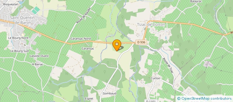 localisation de l'entreprise MONSIEUR MICHEL DUFOUR  TIZAC-DE-CURTON