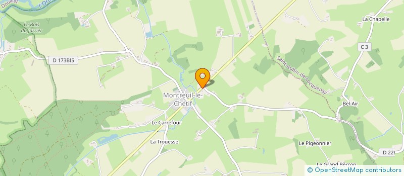 localisation de l'entreprise MONSIEUR MICHEL DUGESTE  SAINT GEORGES LE GAULTIER