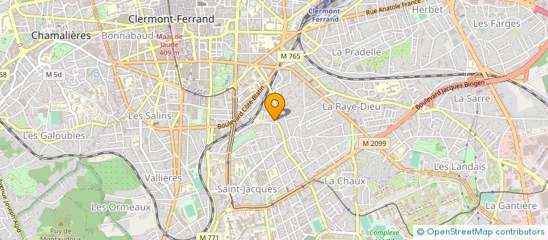 localisation de l'entreprise MONSIEUR MICHEL DUGOURD  CLERMONT-FERRAND