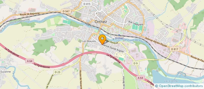 localisation de l'entreprise MONSIEUR MICHEL DUGUINE  ORTHEZ