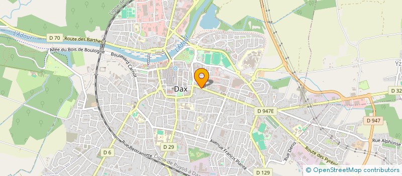 localisation de l'entreprise MONSIEUR MICHEL DUJOL  DAX