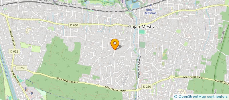 localisation de l'entreprise MONSIEUR MICHEL DULHOSTE  GUJAN-MESTRAS